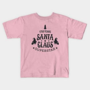 Santa Claus Superstar - Santa Claus College Style - Funny Christmas illustration Kids T-Shirt